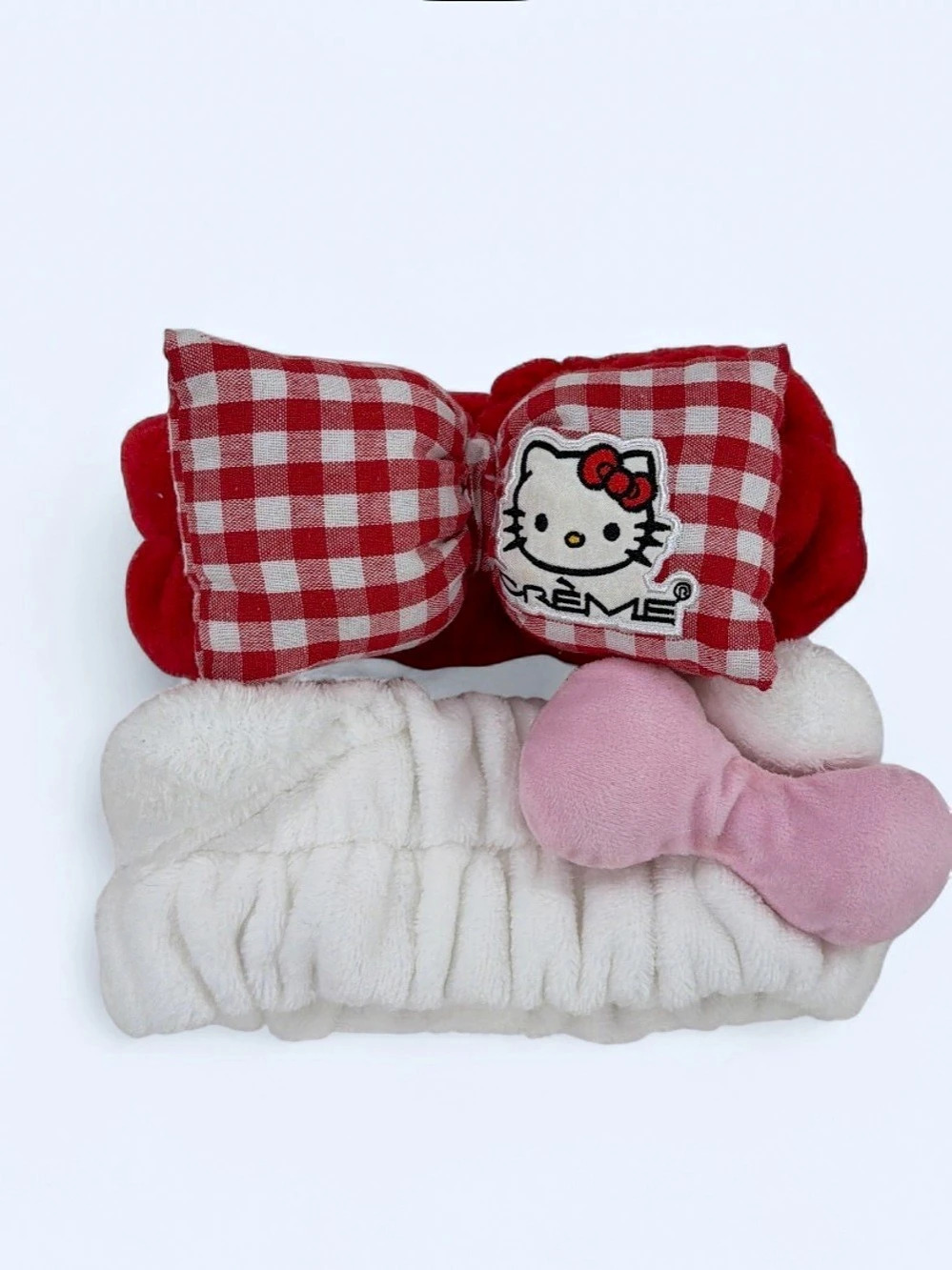 Crème set of 2 Hello Kitty white and red bow headband